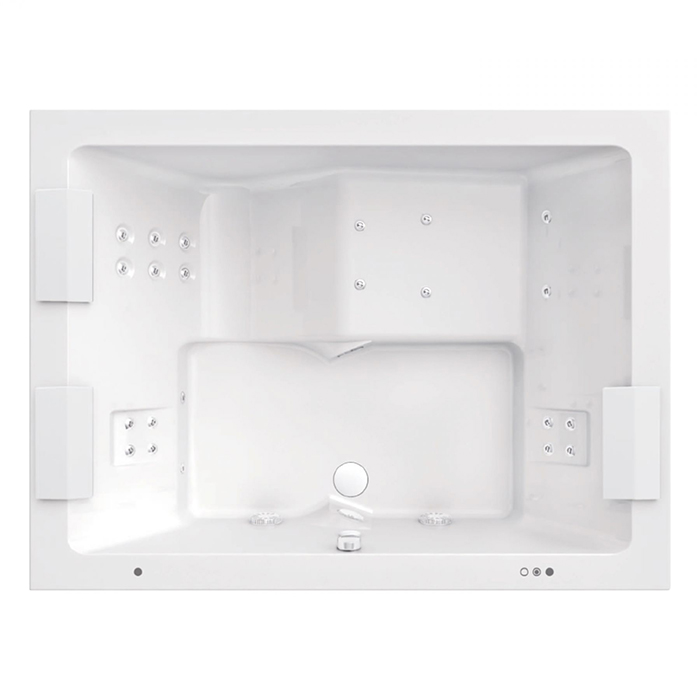 Jacuzzi Sharp Extra Ванна 200х150х65см, Rainbow+ Clean System, цвет: белый