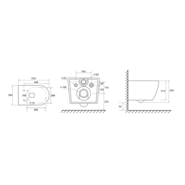 TECEspring R Комплект: Унитаз подвесной Square, безободковый, со смывом Torando flush, сиденье Slim с микролифтом и быстрым снятием, цвет: белый