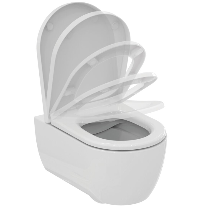 Ideal Standard Blend Curve Унитаз подвесной 54х36см., безободковый с технологией смыва RimLS+®, цвет: белый