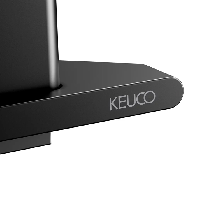 Keuco Aveno Полочка для душа, подвесная, угловая, со стеклоочистителем, цвет: черный матовый