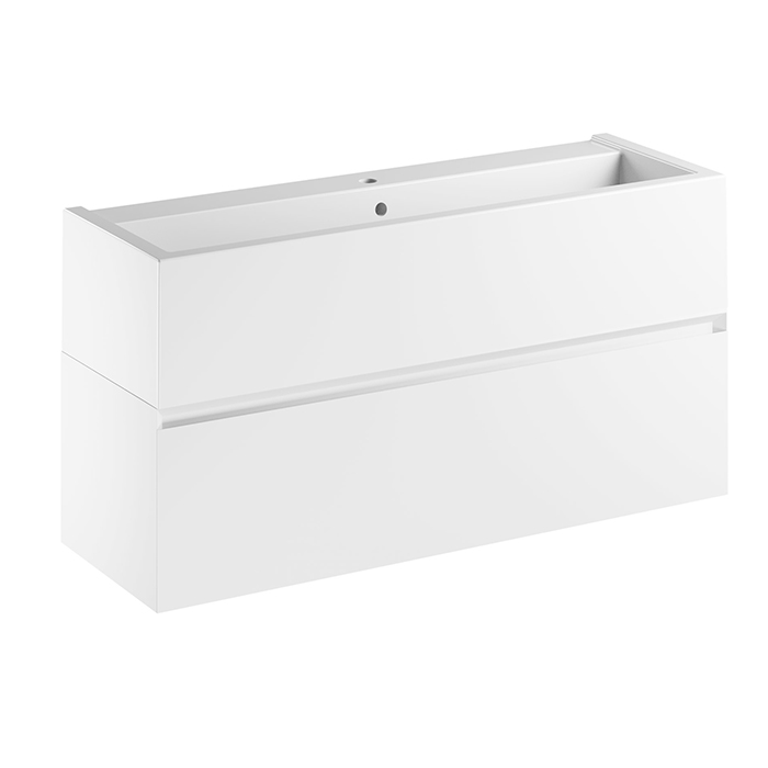 Kerasan Kanaal Тумба подвесная 120х46.5см, с 1 ящиком, цвет: белый матовый