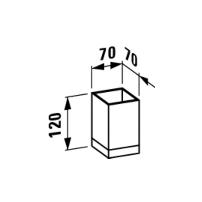 Laufen Kartell Стакан 7х7х12см., настольный, пластик, цвет: изумрудный зеленый