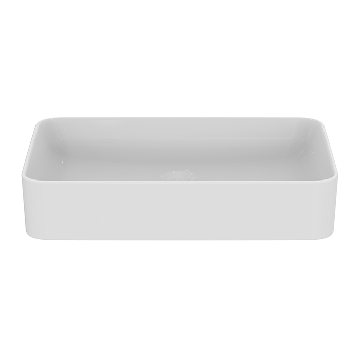 Ideal Standard Conca Раковина накладная 60х40хh12см, прямоугольная, без отв., с крепежом, цвет: белый матовый