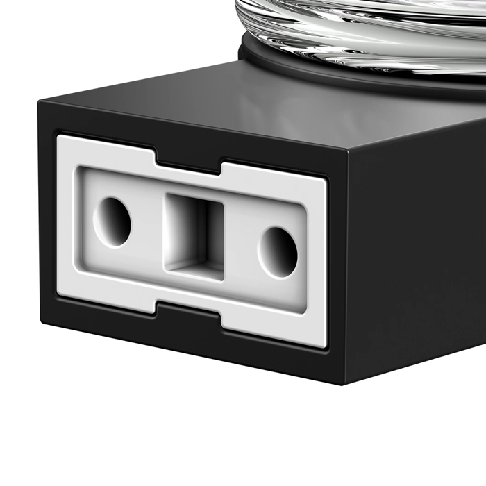 Keuco Plan Стакан, подвесной, хрустальный, цвет: прозрачный/черный матовый