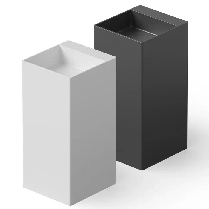 Dea Design Pedestal Basin Раковина 42х45х90см., напольная, без отв., Solid Surface, цвет: White №18