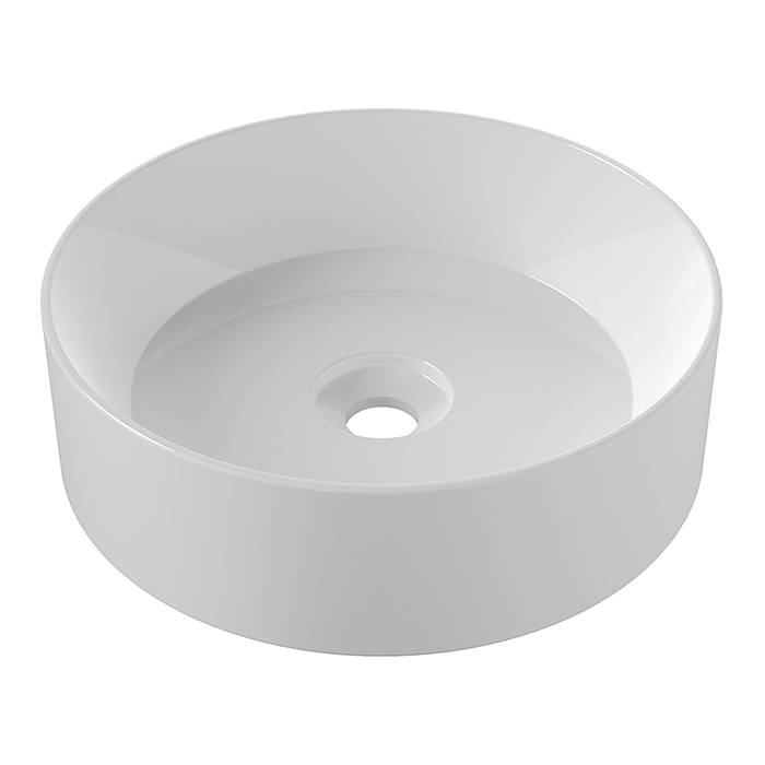 Alice Spy Round Раковина Ø40см., накладная, без отв., цвет: белый глянцевый