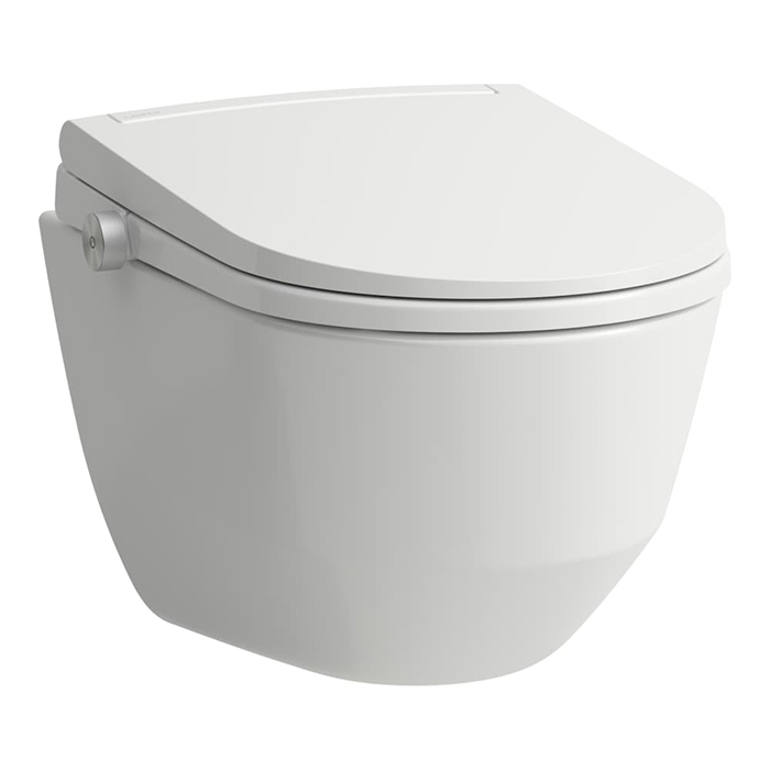 Laufen Cleanet Pro Lite Унитаз подвесной 56x37см, безободковый, сиденье с функцией биде, Wi-Fi, УФ-дезинфекцией и подсветкой, цвет: белый