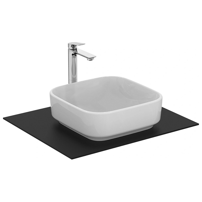 Ideal Standard i.life Раковина 38х38х13см., накладная, без отв., без перелива, без крепежа, цвет: белый глянцевый	