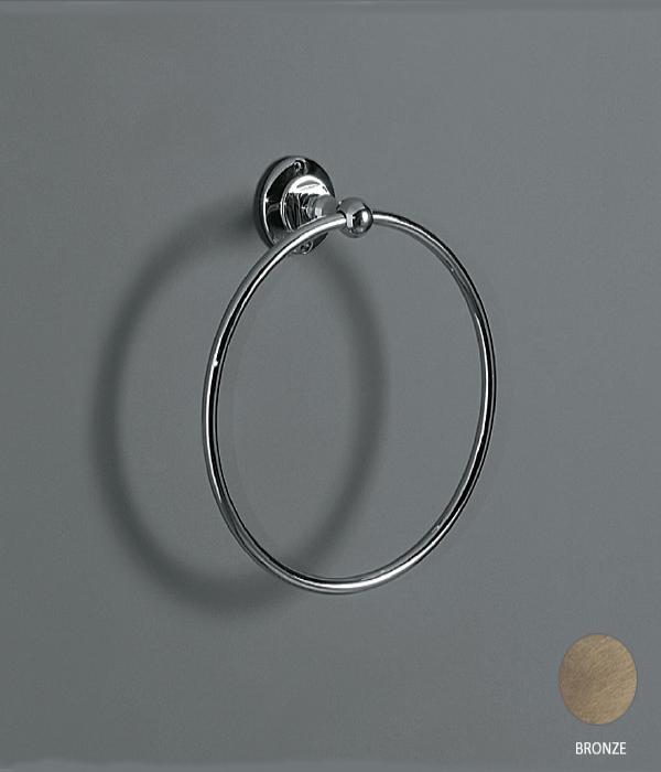  SIMAS Accessori Полотенцедержатель-кольцо 22см., подвесной, цвет: бронза