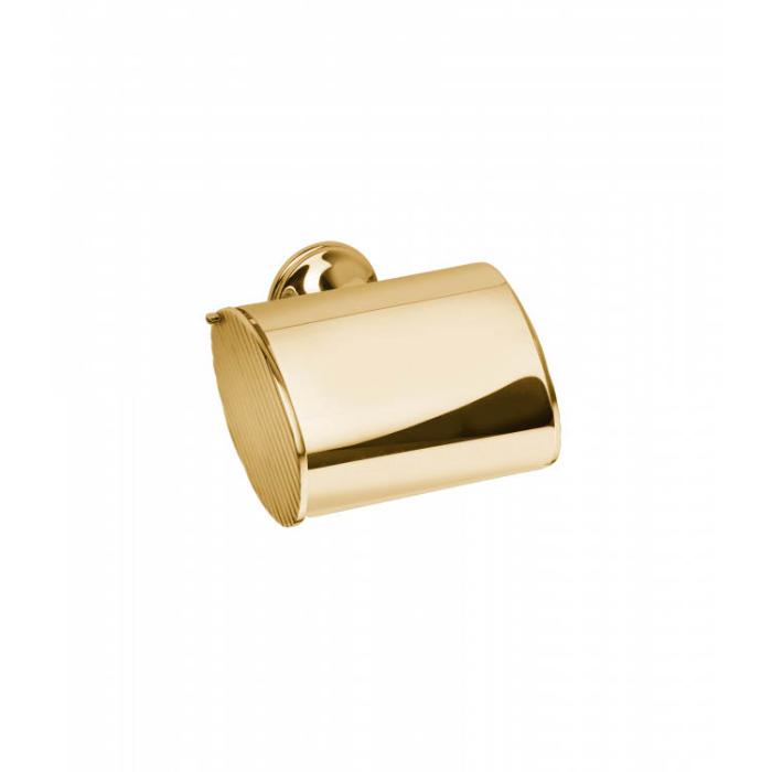 Держатель для туалетной бумаги Bongio Fleur, цвет: золото 24к.