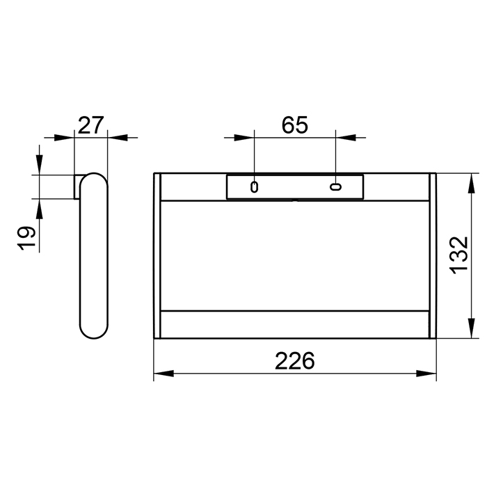 Keuco Plan Полотенцедержатель-кольцо, поворотный, цвет: черный матовый