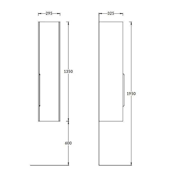 Kerama Marazzi Elegance Пенал подвесной 135см, цвет: жемчужный лён