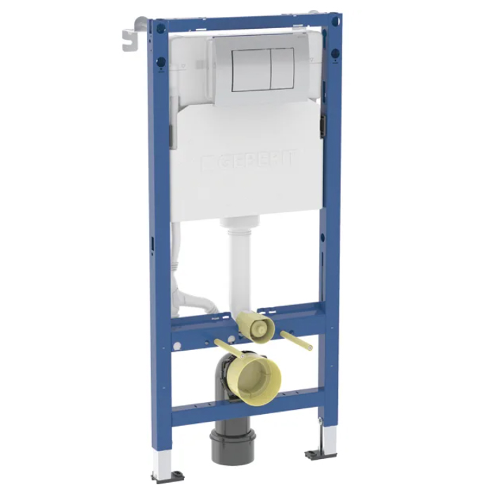Geberit Duofix Инсталляция для подвесного унитаза 112см., со смыв. бачком Delta 12 см., с креплением и клавишей Delta20