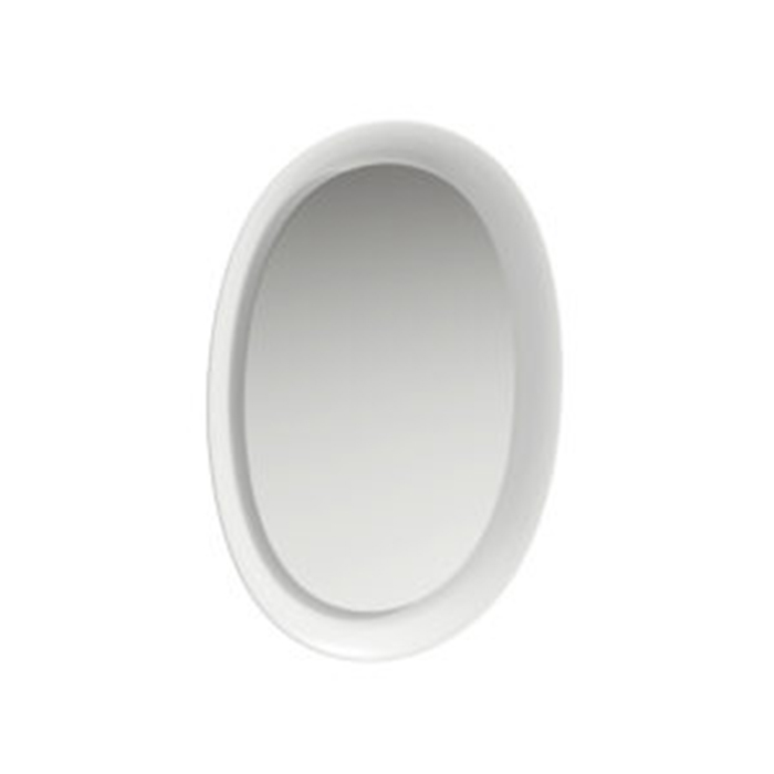 Laufen New Classic Зеркало в крамической раме с подсветкой LED 50х70см, цвет: белый матовый