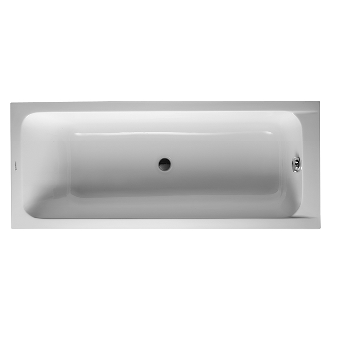 Duravit D-Code  Ванна акриловая прямоугольная 170х70x40см, встраиваемая, с 1 наклоном для спины, выпуск центральный , цвет: белый