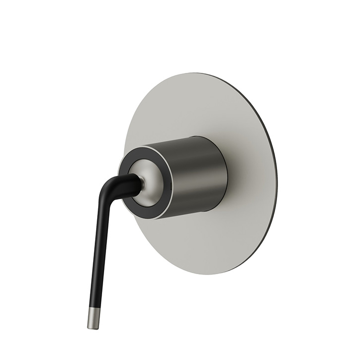 Newform O'Rama Смеситель для раковины, встраиваемый, внешняя часть, цвет: titanium satin
