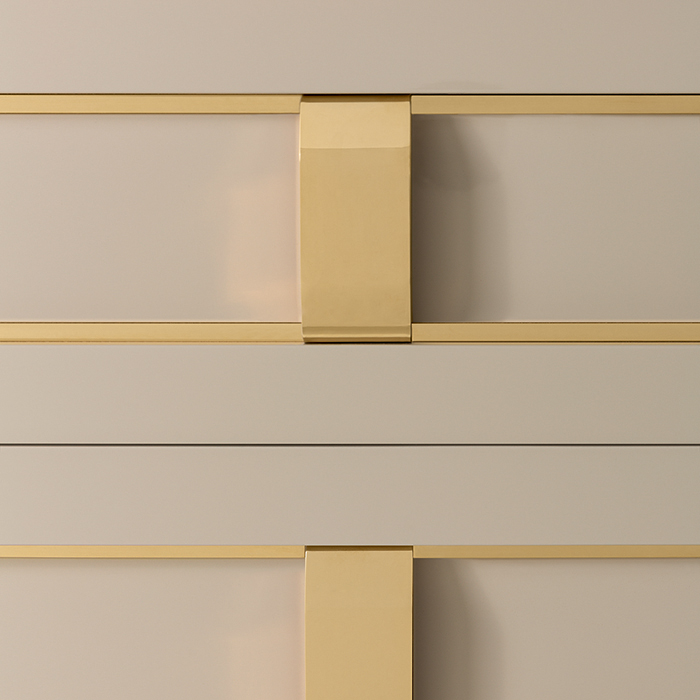 Oasis Prestige Композиция №1 Комплект мебели подвесной, 123х55хh218 см, цвет: Lino/золото