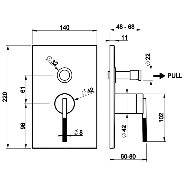 Gessi Ingranaggio Смеситель для душа, встраиваемый, на 2 выхода, цвет:  Finox Brushed Nickel