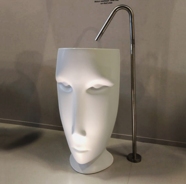 Kerasan Artwork Moloco Раковина 45х51х94.5 см, без отв., напольная, слив в пол, цвет: белый