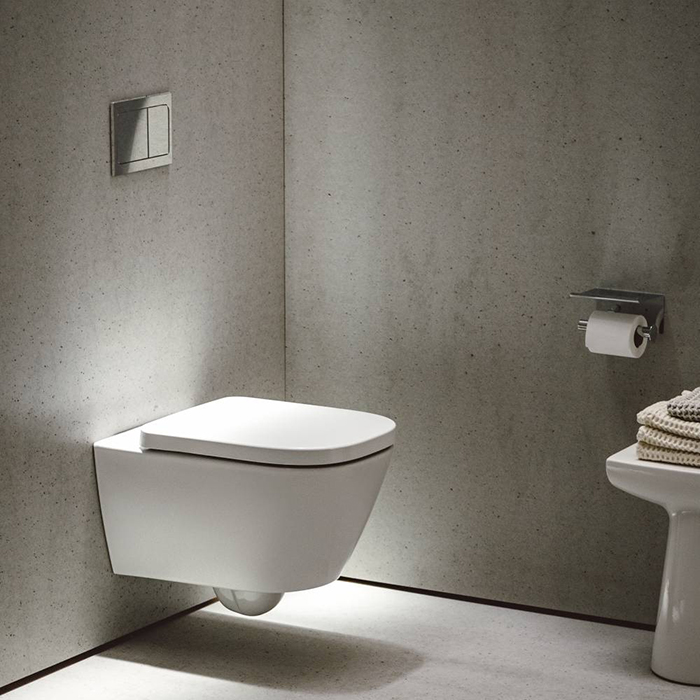 Laufen Meda Унитаз 54x36x35.5см., подвесной, безободковый, смыв Tornado, цвет: белый глянцевый