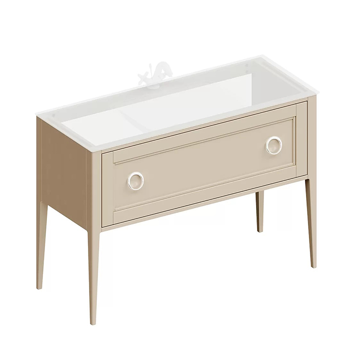 Kerama Marazzi Plaza Classic Тумба напольная 120см, 1 ящик, цвет: капучино матовый