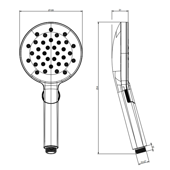 Gessi Origini Ручной душ, 3 режима, с защитой от накипи, цвет: White CN