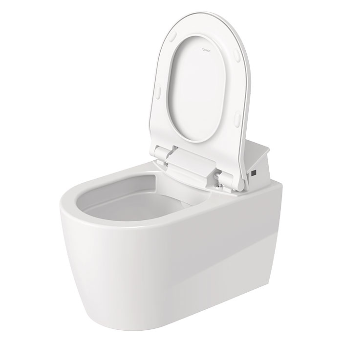 Duravit ME by Starck SensoWash Унитаз подвесной 57x37см, Rimless, HygieneGlaze, с крышкой биде, цвет: белый