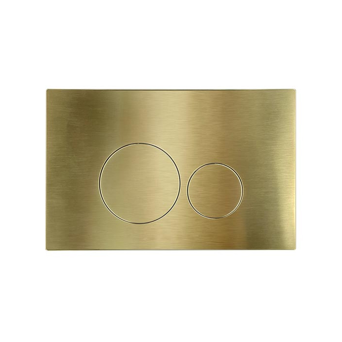 NEMO Клавиша смыва, круглые кнопки, цвет: брашированное золото