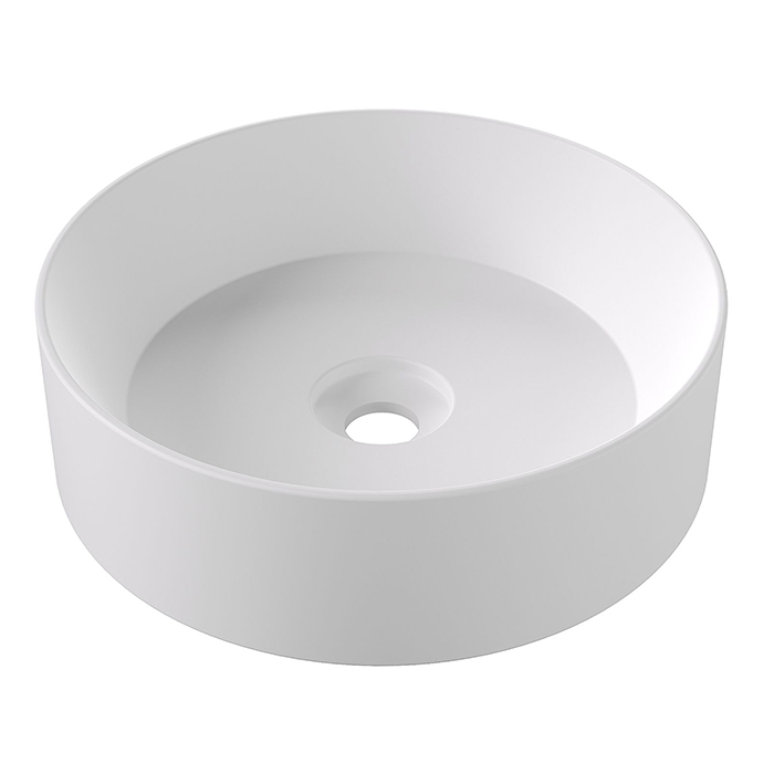 Alice Spy Round Раковина Ø40см., накладная, без отв., цвет: белый матовый
