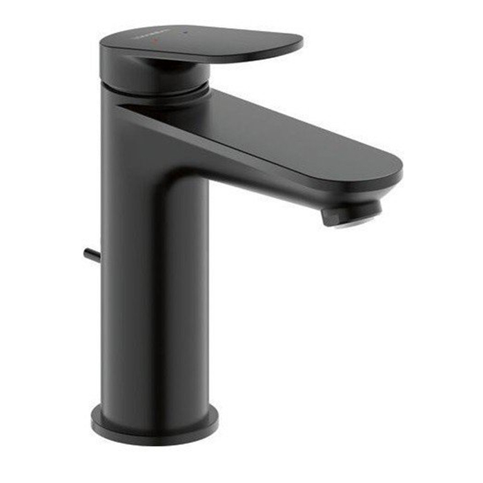 Duravit Circle L Смеситель для раковины, на 1 отв., с донным клапаном, цвет: черный матовый