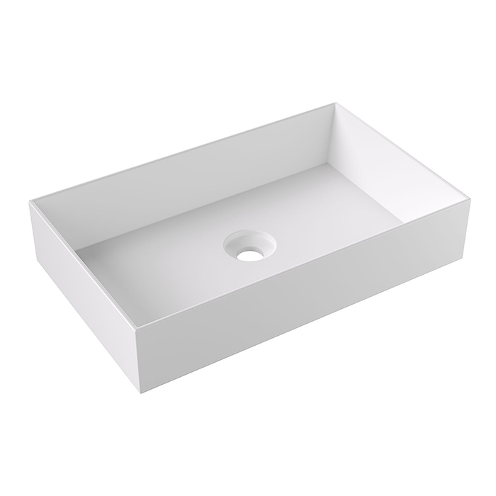 Alice Spy Rectangular Раковина 60x38х12см., накладная, без отв., цвет: белый матовый