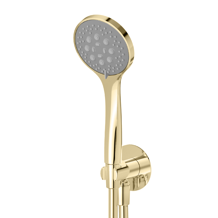 Newform Shower Ручная лейка D 10см., цвет: PVD Br. Pale Gold