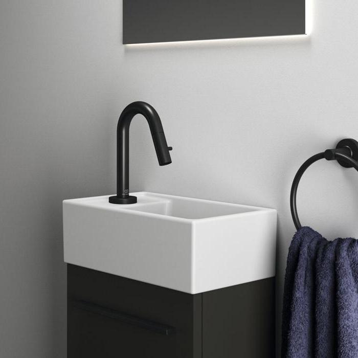 Ideal Standard i.life S Раковина 37х21xh12см., подвесная, с 1 отв., Sx, без перелива, цвет: белый матовый