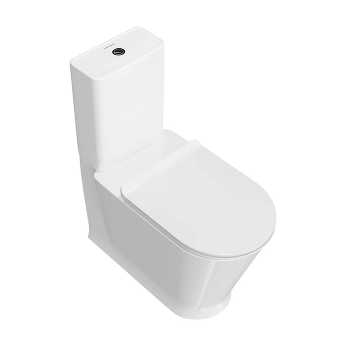 Kerama Marazzi Plaza Modern Унитаз моноблок 35x70см, безободковый, цвет: белый глянцевый
