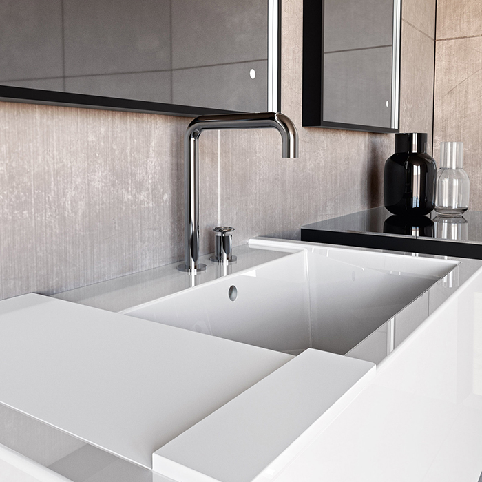 Kerasan Kanaal Тумба подвесная 100х46.5см, с 1 ящиком, цвет: белый матовый