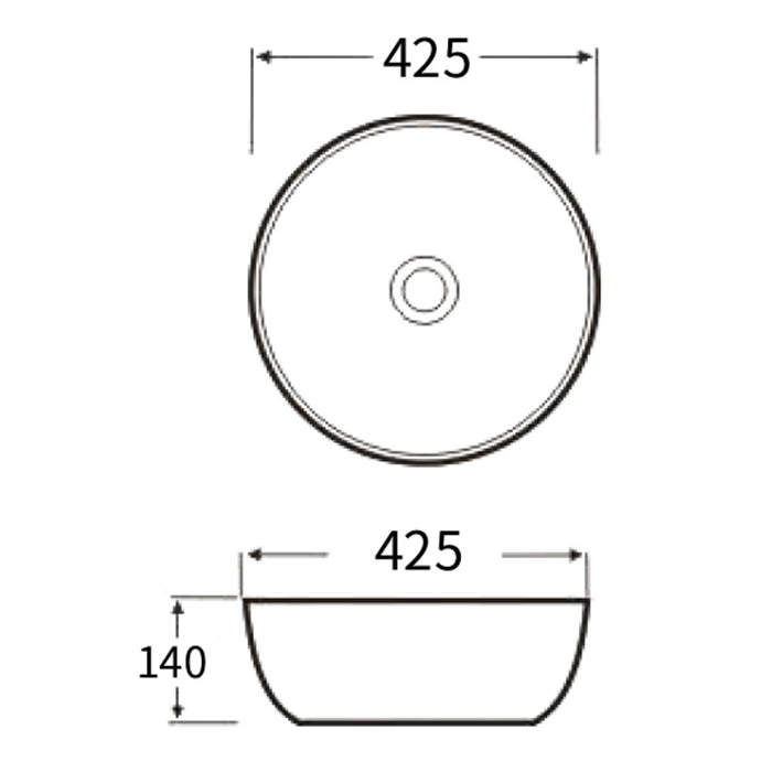 NEMO Раковина 42x42см., накладная, без отв., квадратная, цвет: белый глянцевый
