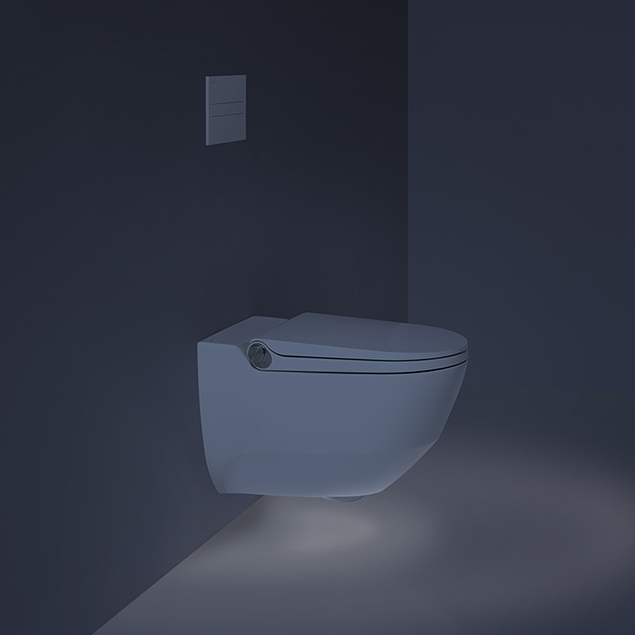 Laufen Cleanet Riva Унитаз-биде подвесной 60х39.5х40.5см, безободковый, пульт управления, с сиденьем, покрытие LCC, цвет: белый матовый