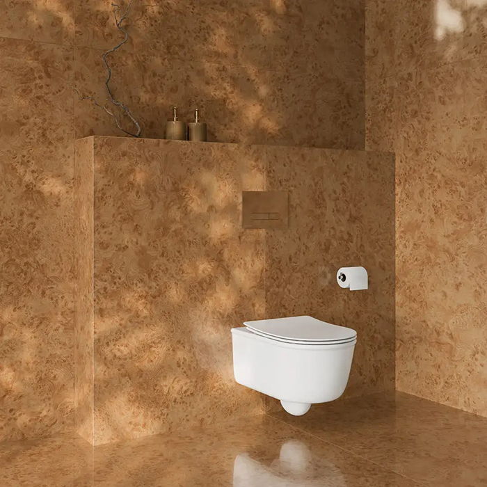 Kerama Marazzi Elegance Унитаз подвесной 53x35см, безободковый, цвет: белый глянцевый