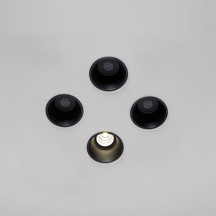 Antonio Lupi Zenit Встраиваемый верхний душ, Ø 8см, цвет: черный