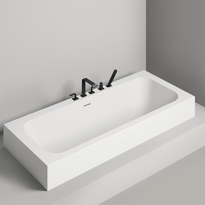 Salini Orlanda Axis Встраиваемая ванна на ножках 191х80х60см.,  "Up&Down", мат-л: S-Sense, сифон, интегрированный слив-перелив, цвет: белый