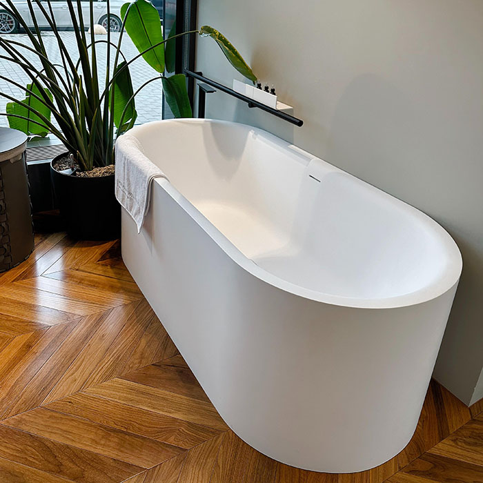 Salini Perla Ванна отдельностоящая 170x80см, материал S-Sense, цвет: белый глянцевый