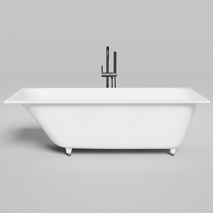 Salini Orlanda Kit Встраиваемая ванна 170х70х60cм, "Up&Down", сифон, щелевой слив-перелив, S-Sense, цвет: белый глянцевый