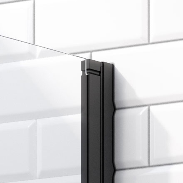 Radaway Nes PND I Шторка для ванны 100см, стекло прозрачное, покрытие Easy Clean, профиль: черный
