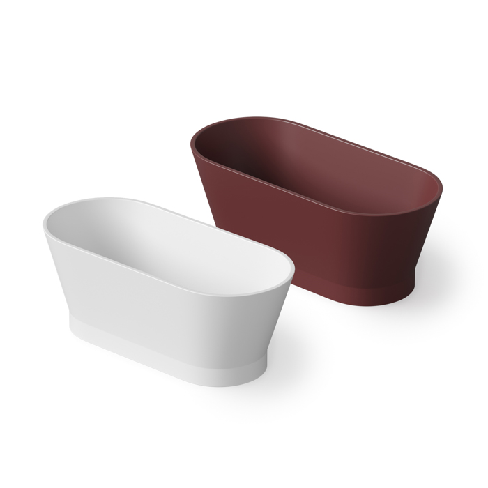 Dea Design Shadow Ванна 150х68х54см., отдельностоящая, Solid Surface, цвет: White №18