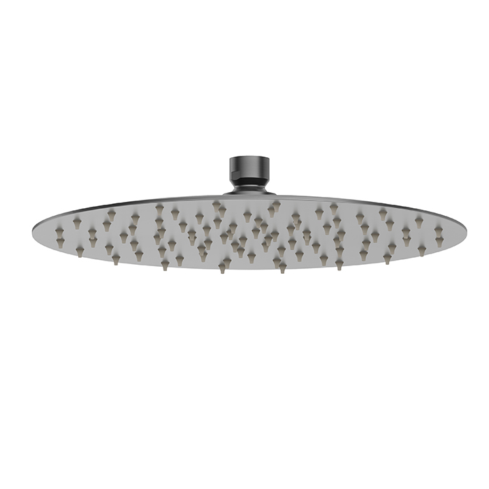 Newform X-STEEL 316 Верхний душ, 25см., без кронштейна, G1/2" , цвет: PVD Brushed gun metal