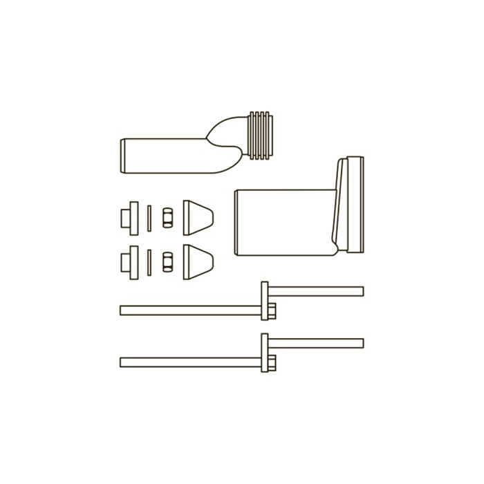TECE Монтажный комплект для изменения высоты установки унитаза