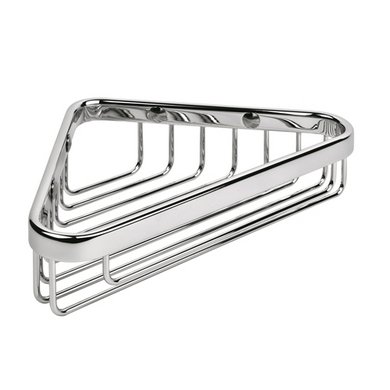 Colombo Basic Угловая металлическая полочка 20.5x12x4.5см, цвет: хром