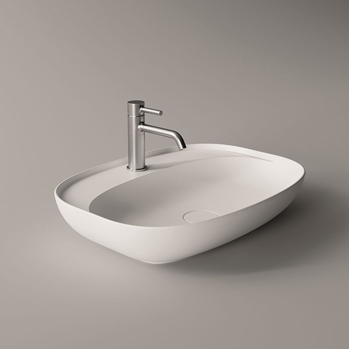Alice Form Oval Раковина 60x45х12см., накладная, 1 отв., цвет: белый матовый