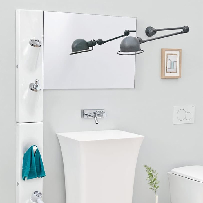 Artceram Sotto Up Панель для аксессуаров с держателем туалетной бумаги, керамическая, подвесная,  цвет: белый