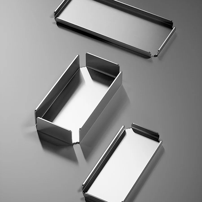 QuadroDesign Поднос 25.3х12.8х5.3см., подвесной, цвет: Brushed Stainless Steel
